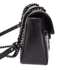Gucci GG Marmont Small Shoulder Bag 2-Way Calfskin So Black Monochrome Included — view 4