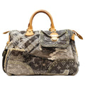 Louis Vuitton Monogram Denim Patchwork Black Speed 30 Boston