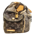Louis Vuitton Monogram Denim Patchwork Black Speed 30 Boston — view 4