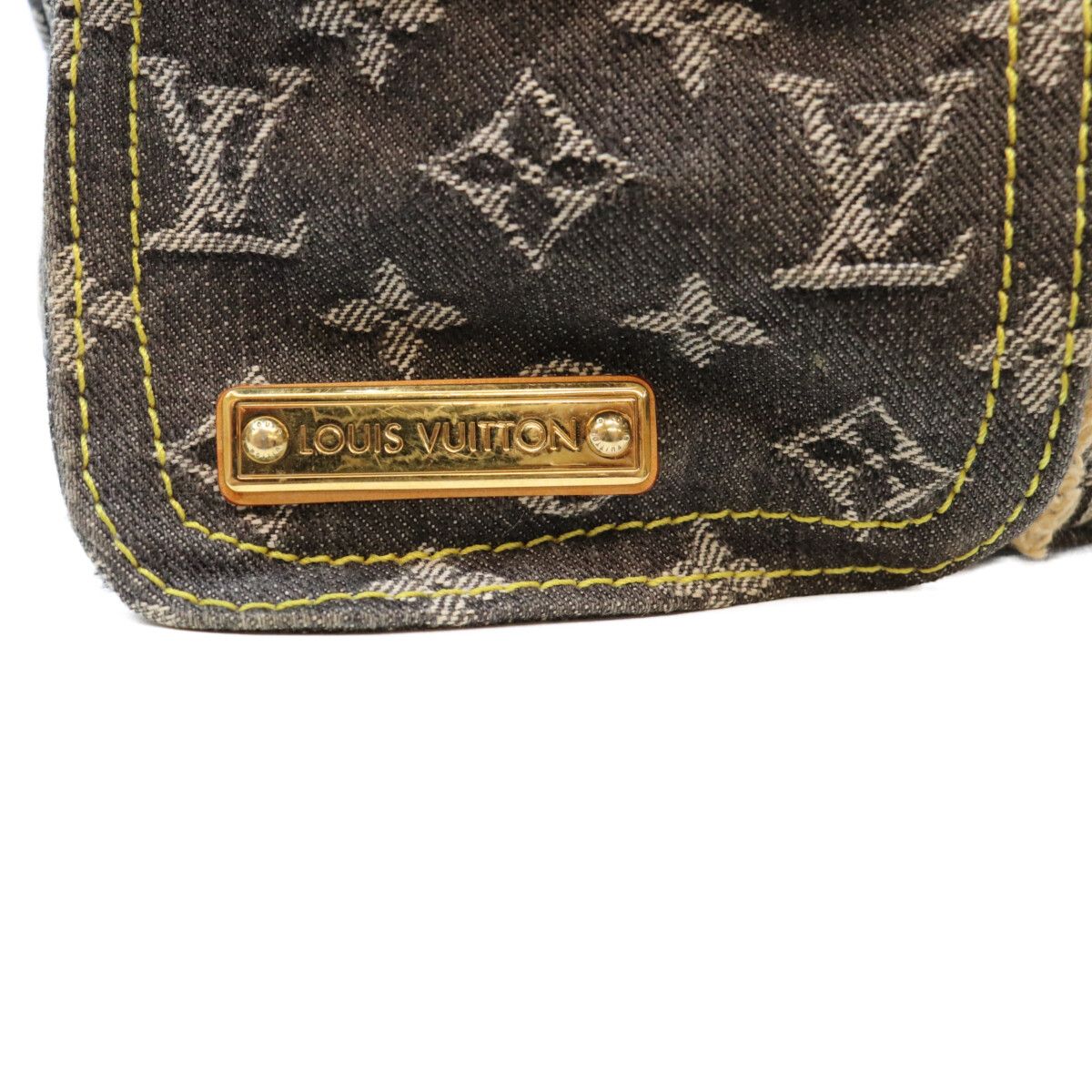 Louis Vuitton Monogram Denim Patchwork Black Speed 30 Boston — view 8