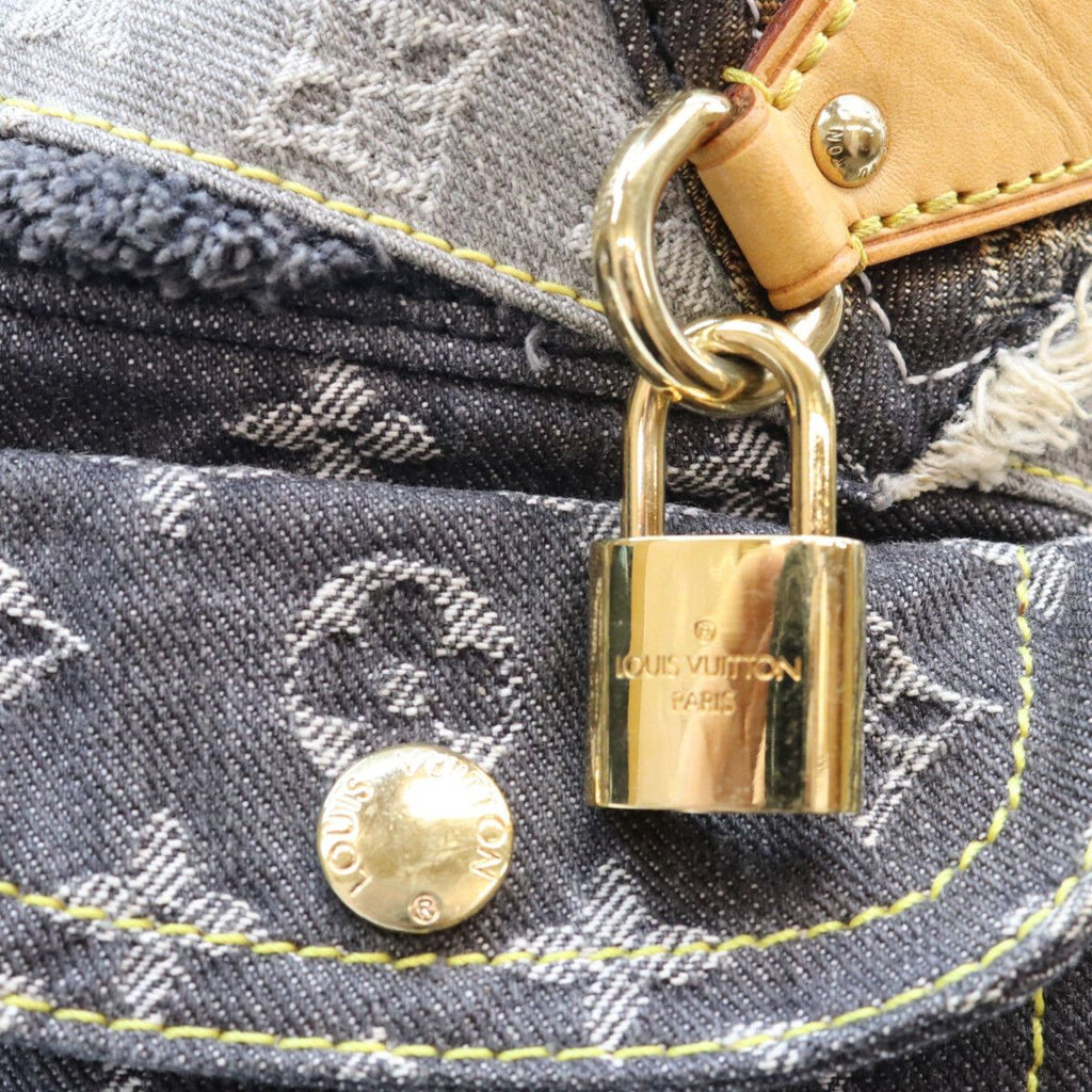 Louis Vuitton Monogram Denim Patchwork Black Speed 30 Boston — view 7