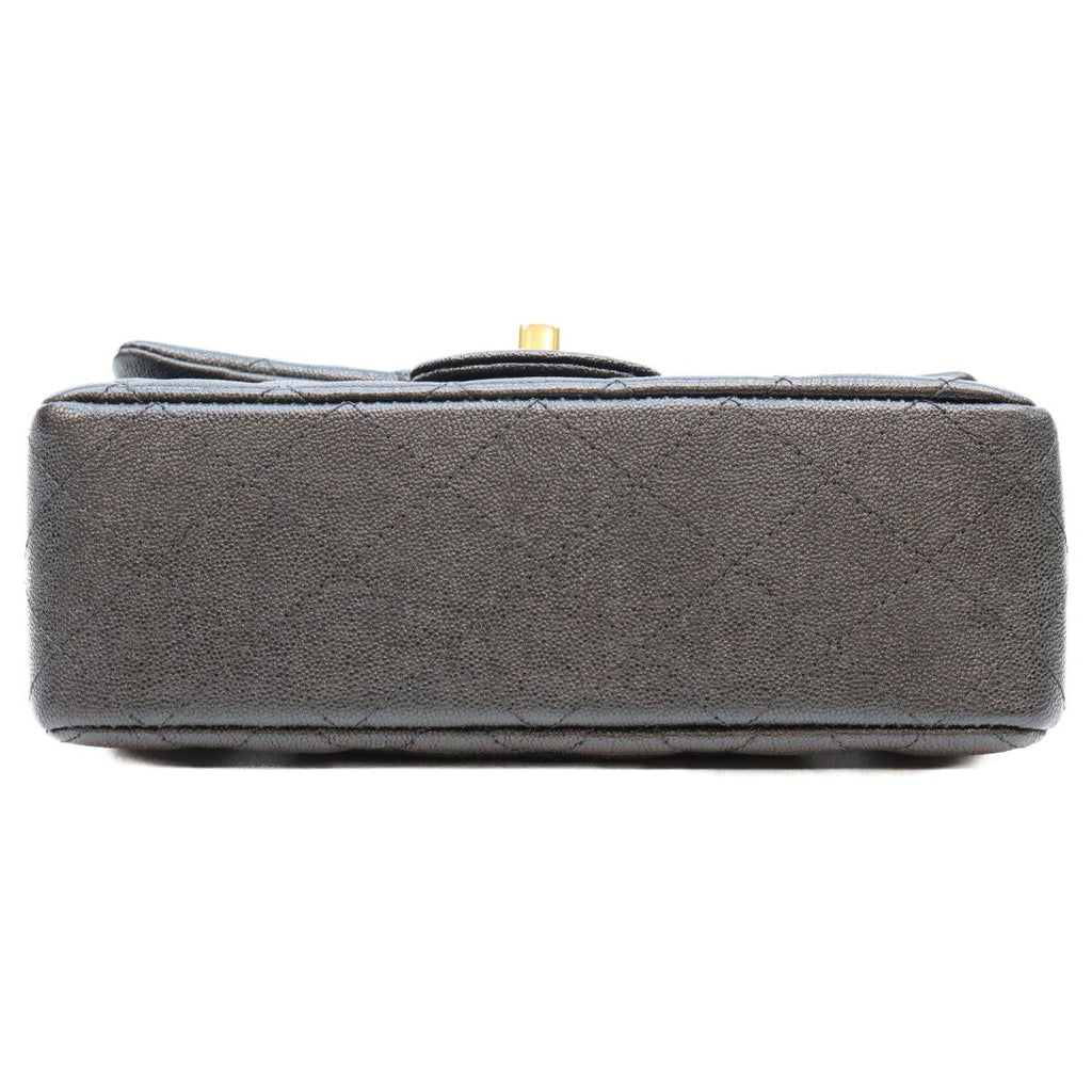 Chanel Black Caviar Gold Top Handle Mini Quilted 20 — view 5