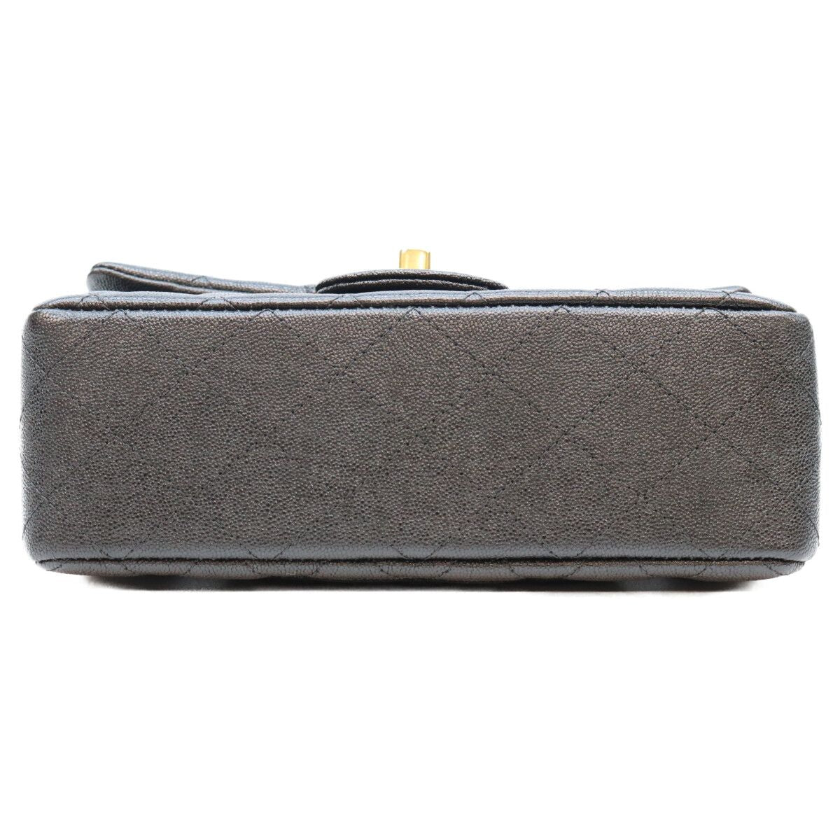 Chanel Black Caviar Gold Top Handle Mini Quilted 20 — view 5