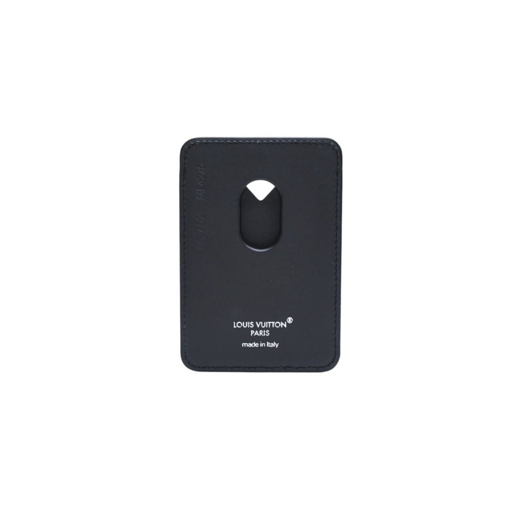 Louis Vuitton Card Case Magnet Monogram Eclipse Black Gray — view 3