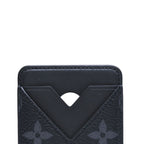 Louis Vuitton Card Case Magnet Monogram Eclipse Black Gray — view 6