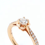Chanel Ring Pink Gold Camellia Diamond — view 4