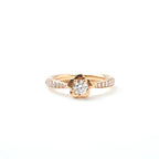 Chanel Ring Pink Gold Camellia Diamond — view 2