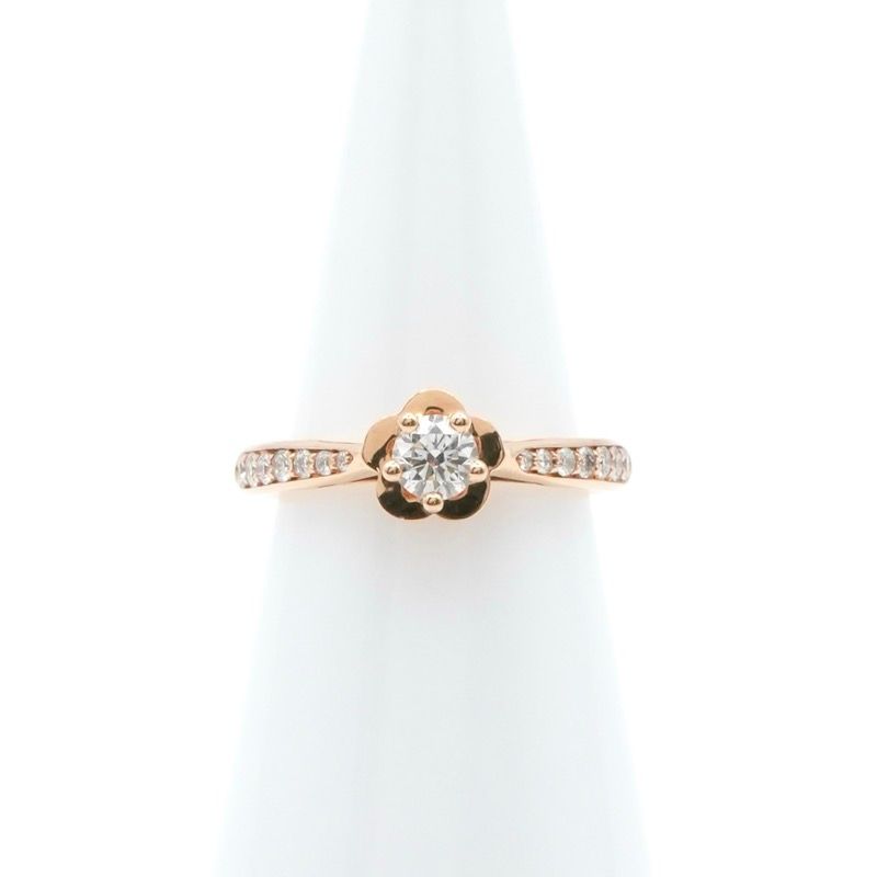 Chanel Ring Pink Gold Camellia Diamond — view 7