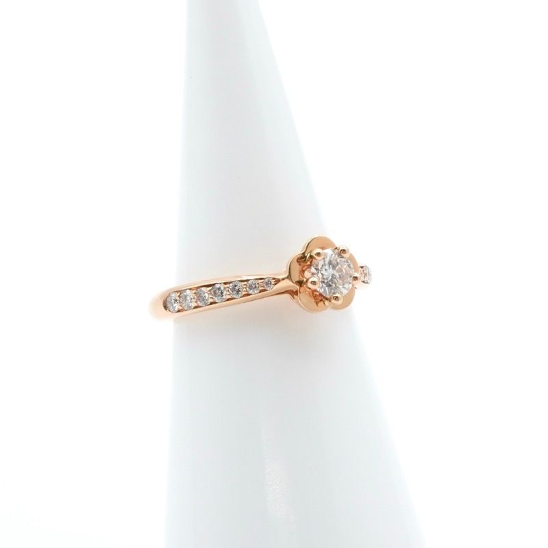 Chanel Ring Pink Gold Camellia Diamond — view 8