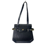 Dior Vintage Shoulder Bag Leather Navy — view 5