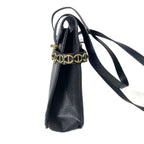 Dior Vintage Shoulder Bag Leather Navy — view 3