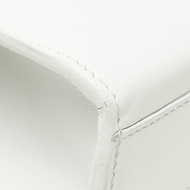 Saint Laurent YSL Logo Kate Crossbody Chain Shoulder Bag Tassel White Leather — view 7