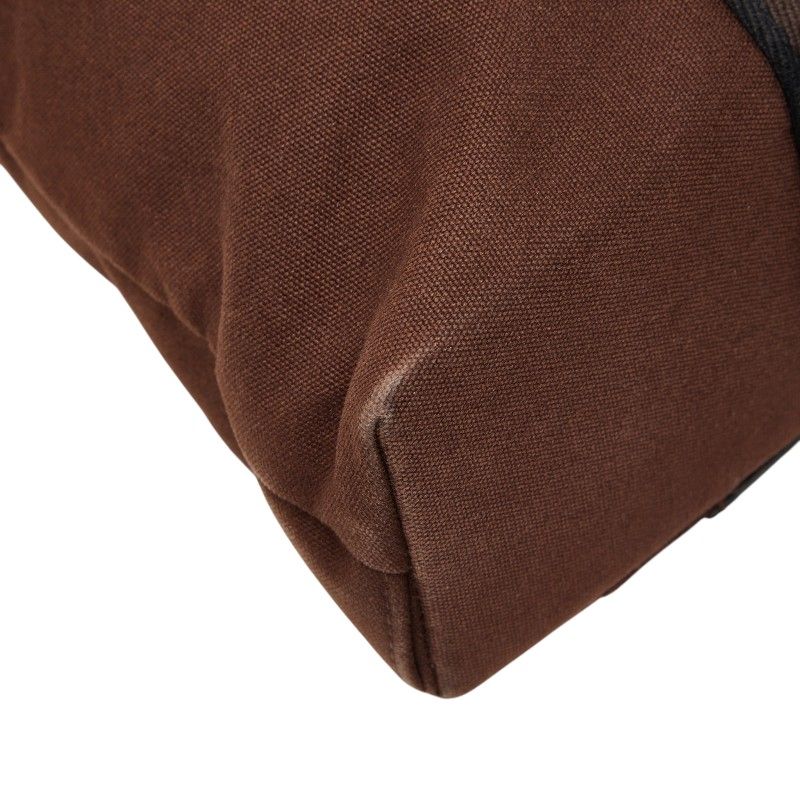 Hermes Troca Vertical Tote Brown Canvas — view 7
