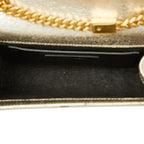 Saint Laurent YSL Logo Kate Crossbody Chain Shoulder Bag Gold Leather — view 9