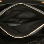 Chanel CC Logo Grand Shopping Tote GST Chain Shoulder Bag Black Caviar Leather — view 8