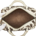 Bottega Veneta Intrecciato 2-Way Shoulder Bag White Gray Leather — view 8