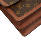 Louis Vuitton Monogram Raspail Crossbody Shoulder Bag Brown Leather — view 6