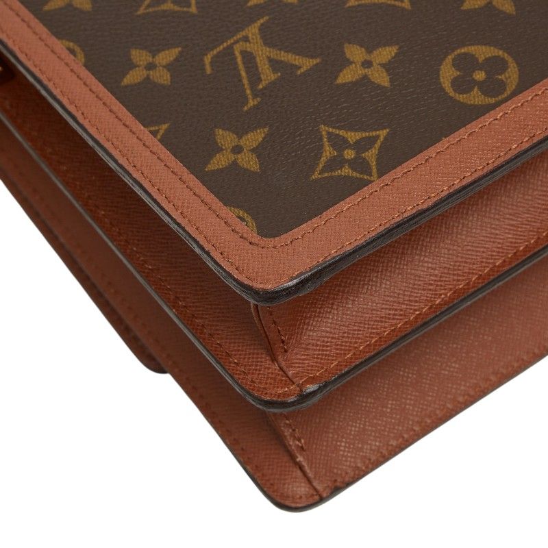 Louis Vuitton Monogram Raspail Crossbody Shoulder Bag Brown Leather — view 7