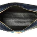 Prada Esplanade Saffiano Crossbody Shoulder Bag Navy Multicolor Leather — view 9