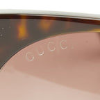 Gucci Interlocking Asian Fit Sunglasses Eyewear Brown Acetate — view 4