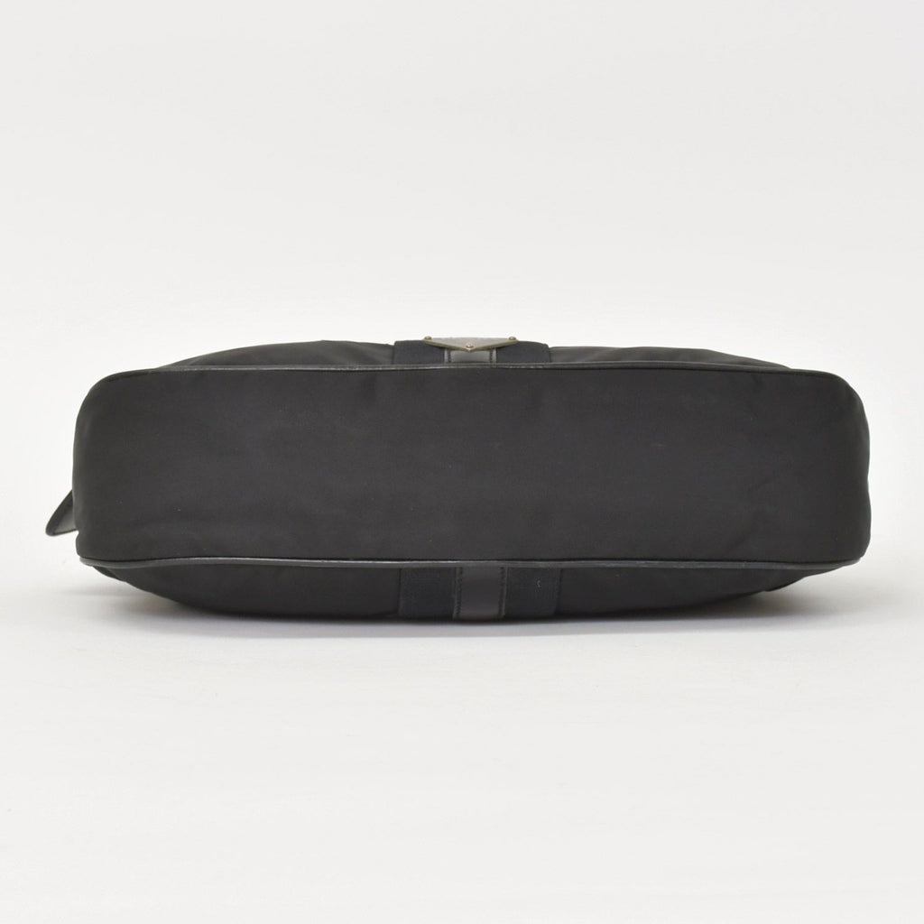 Prada Bag Triangle Logo Nylon Black Silver — view 8