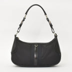 Prada Bag Triangle Logo Nylon Black Silver — view 3