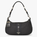 Prada Bag Triangle Logo Nylon Black Silver