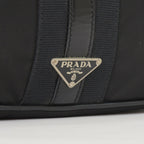 Prada Bag Triangle Logo Nylon Black Silver — view 4