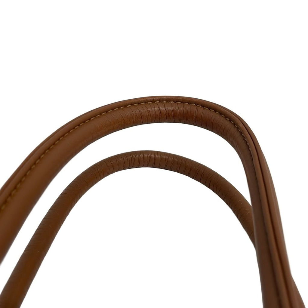Loewe Tote Flamenco Knot Sailor Navy White Brown Leather — view 9