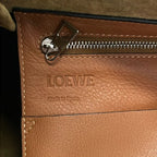 Loewe Tote Flamenco Knot Sailor Navy White Brown Leather — view 8