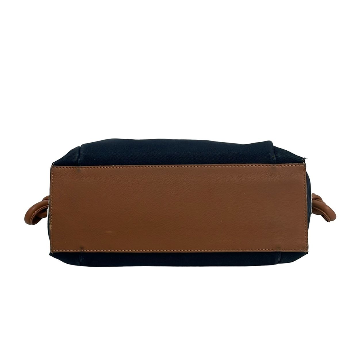 Loewe Tote Flamenco Knot Sailor Navy White Brown Leather — view 5