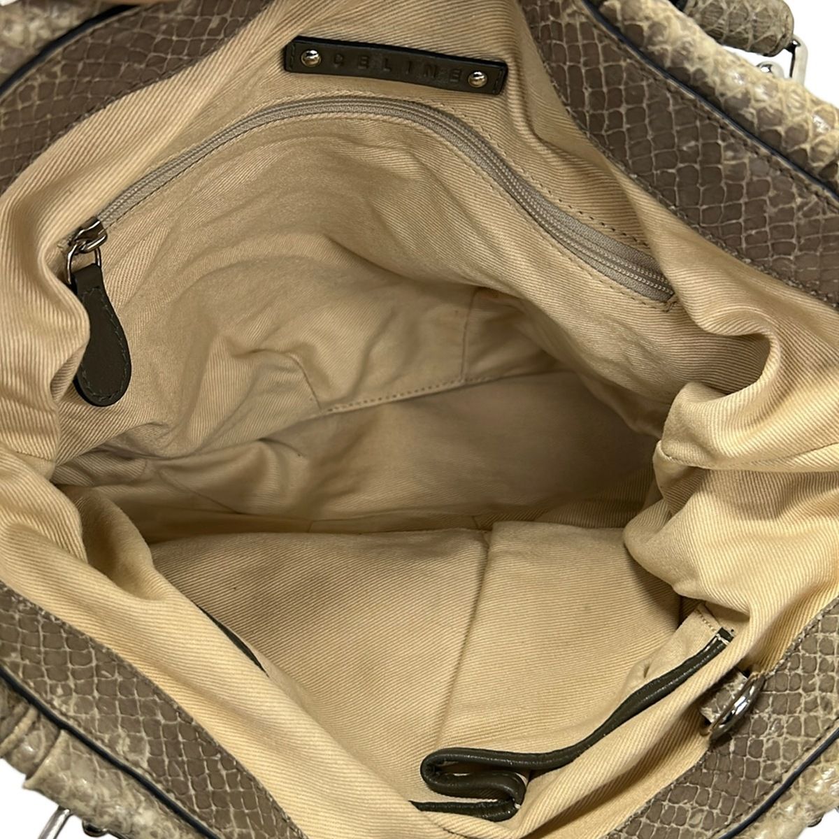Celine Shoulder Bag Gray Beige 2-Way — view 7