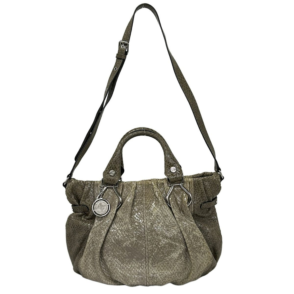 Celine Shoulder Bag Gray Beige 2-Way