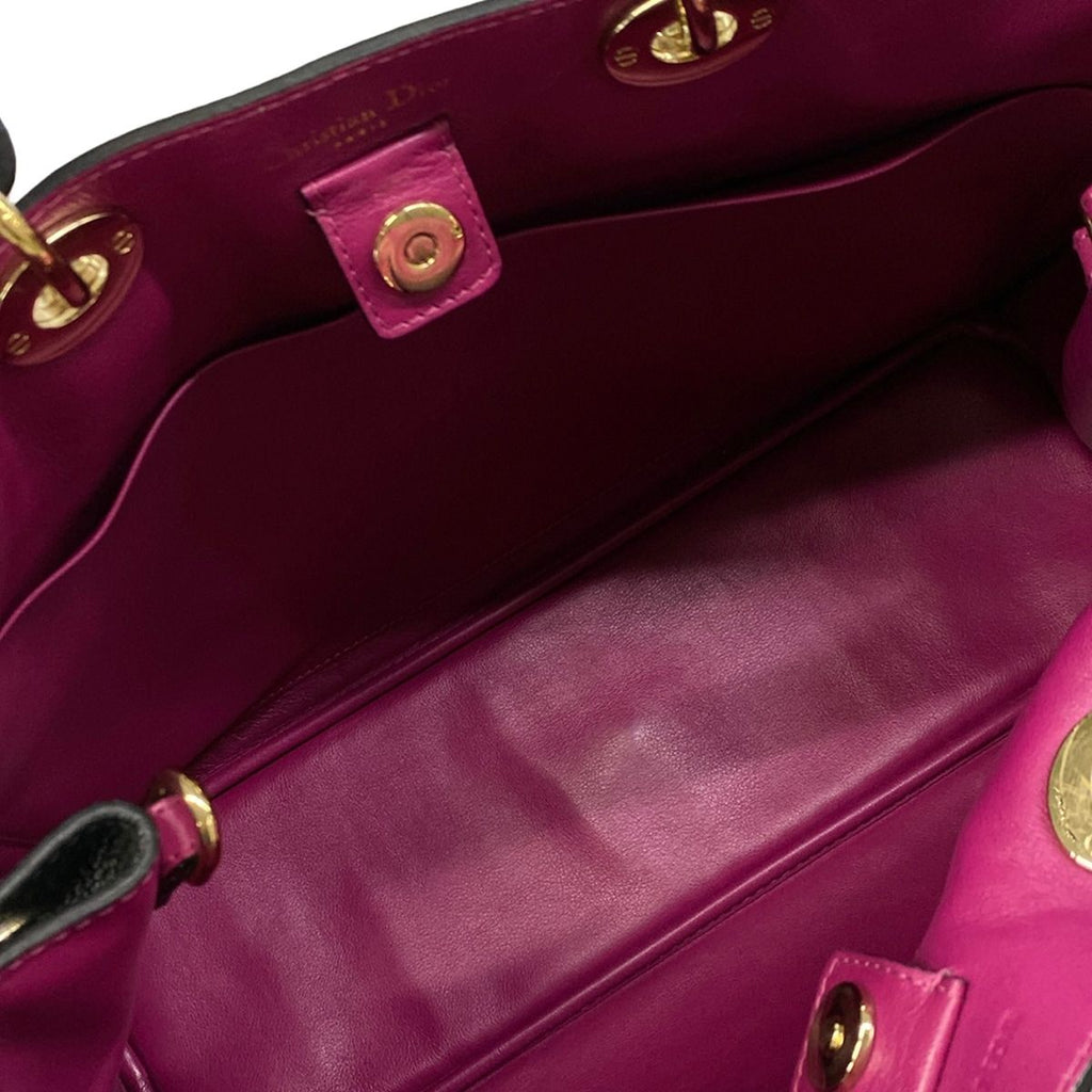 Dior Tote Diorissimo Black Leather — view 7