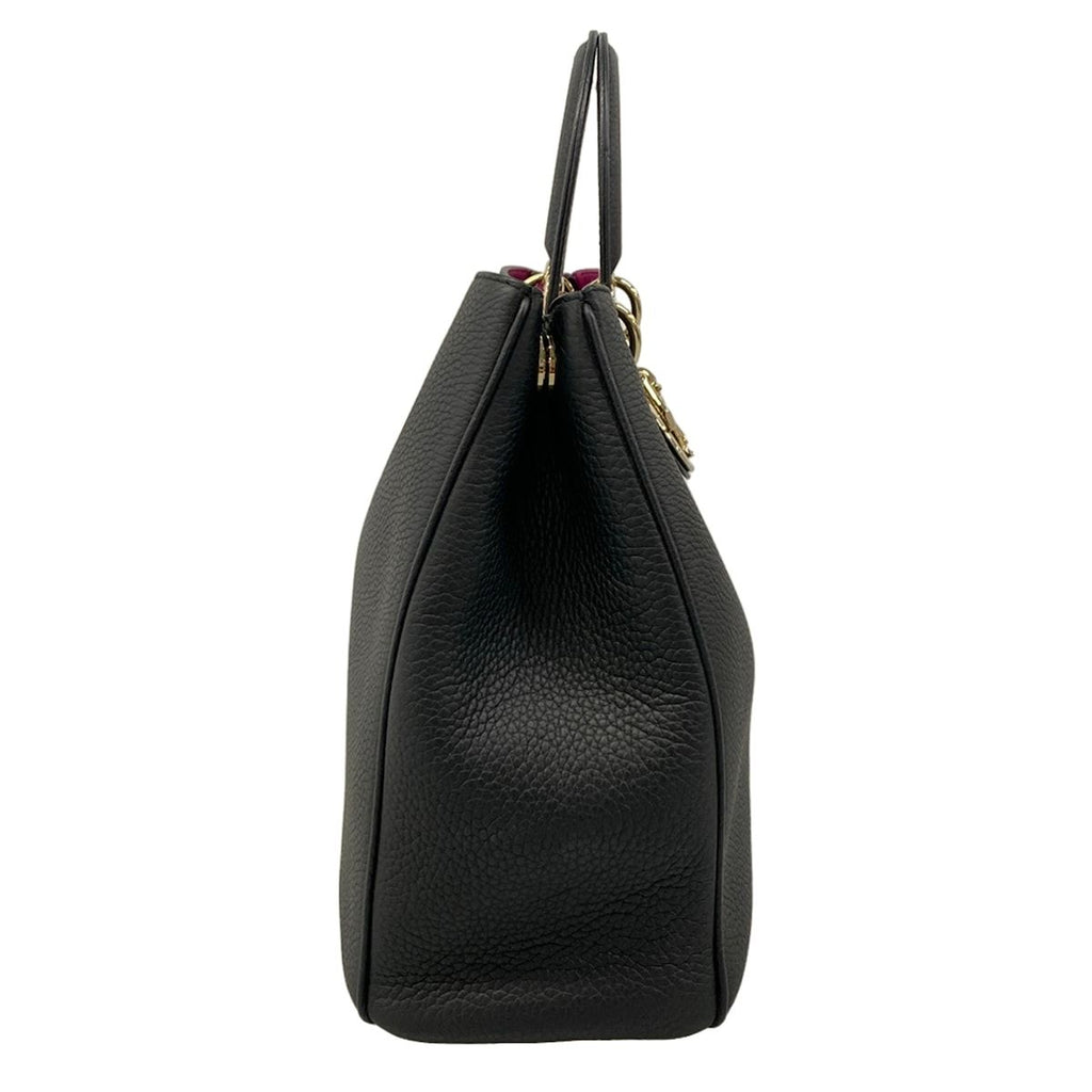 Dior Tote Diorissimo Black Leather — view 2