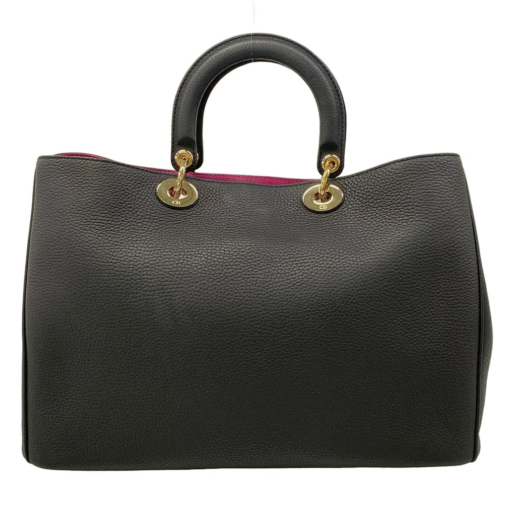 Dior Tote Diorissimo Black Leather — view 3