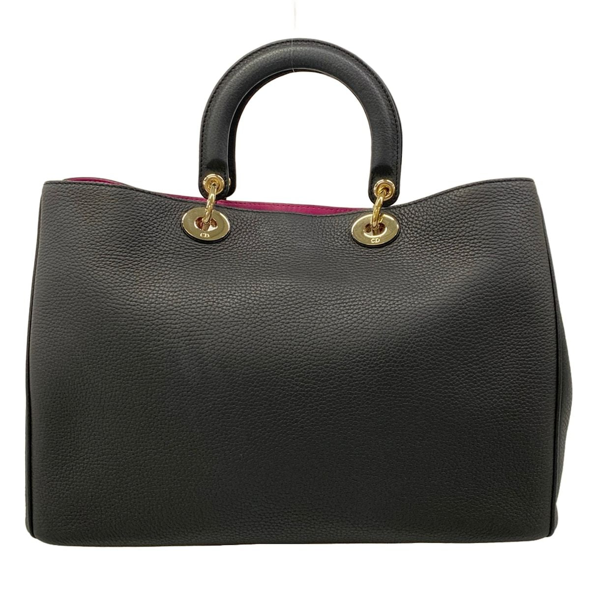 Dior Tote Diorissimo Black Leather — view 3