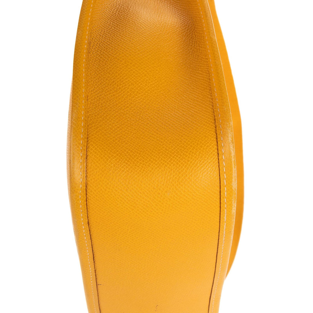 Hermes Evelyne I Yellow Leather Handbag — view 8