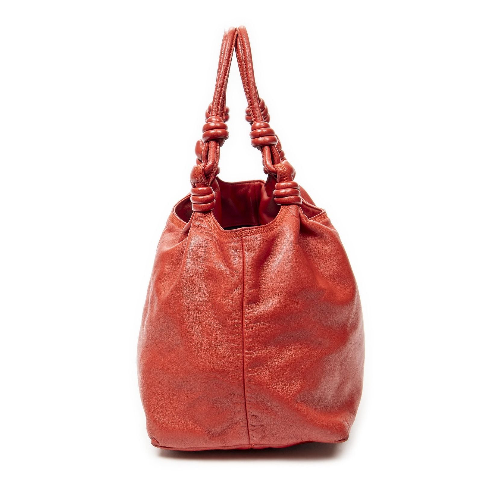 Loewe Anagram Knot Bag Red Calfskin Leather — view 4
