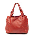 Loewe Anagram Knot Bag Red Calfskin Leather