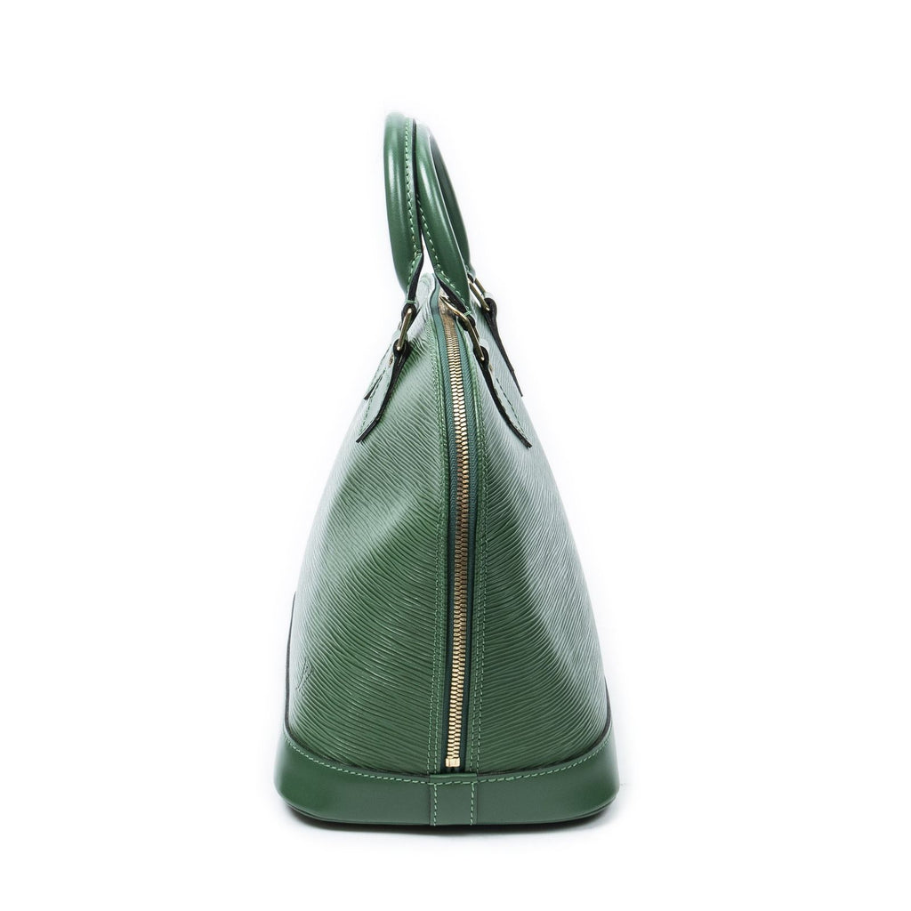 Louis Vuitton Alma Green Epi Handbag — view 3