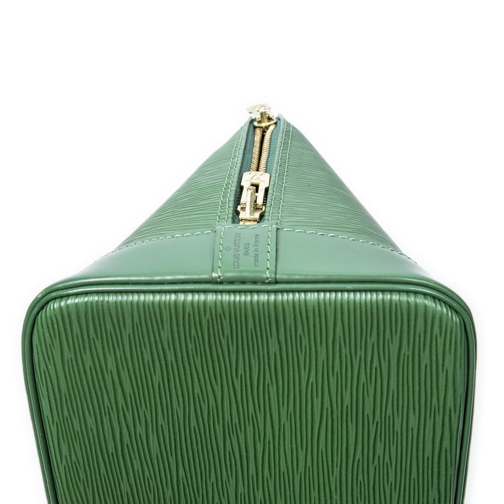 Louis Vuitton Alma Green Epi Handbag — view 8