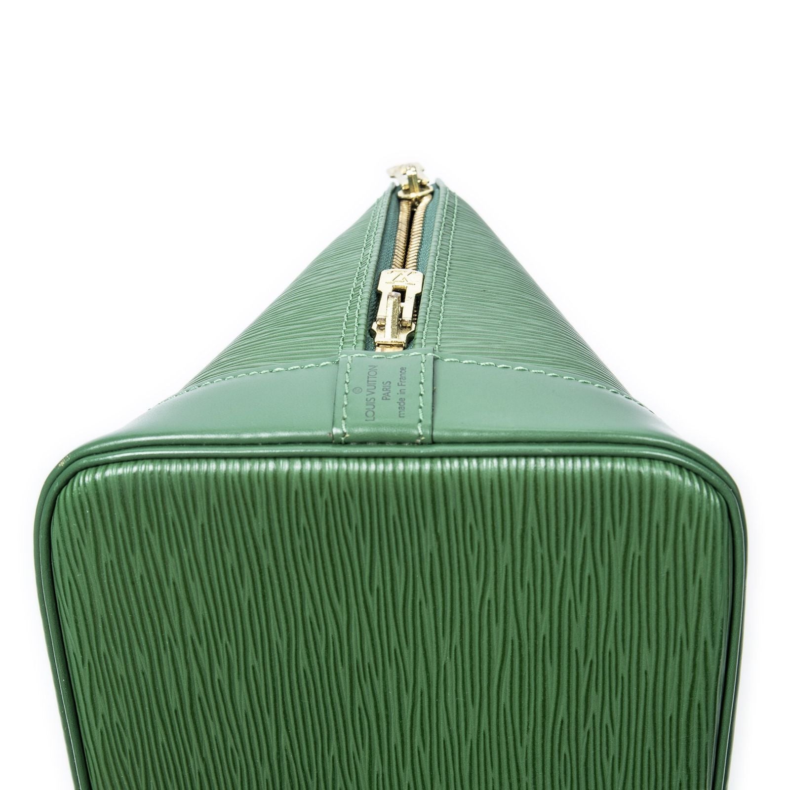 Louis Vuitton Alma Green Epi Handbag — view 8