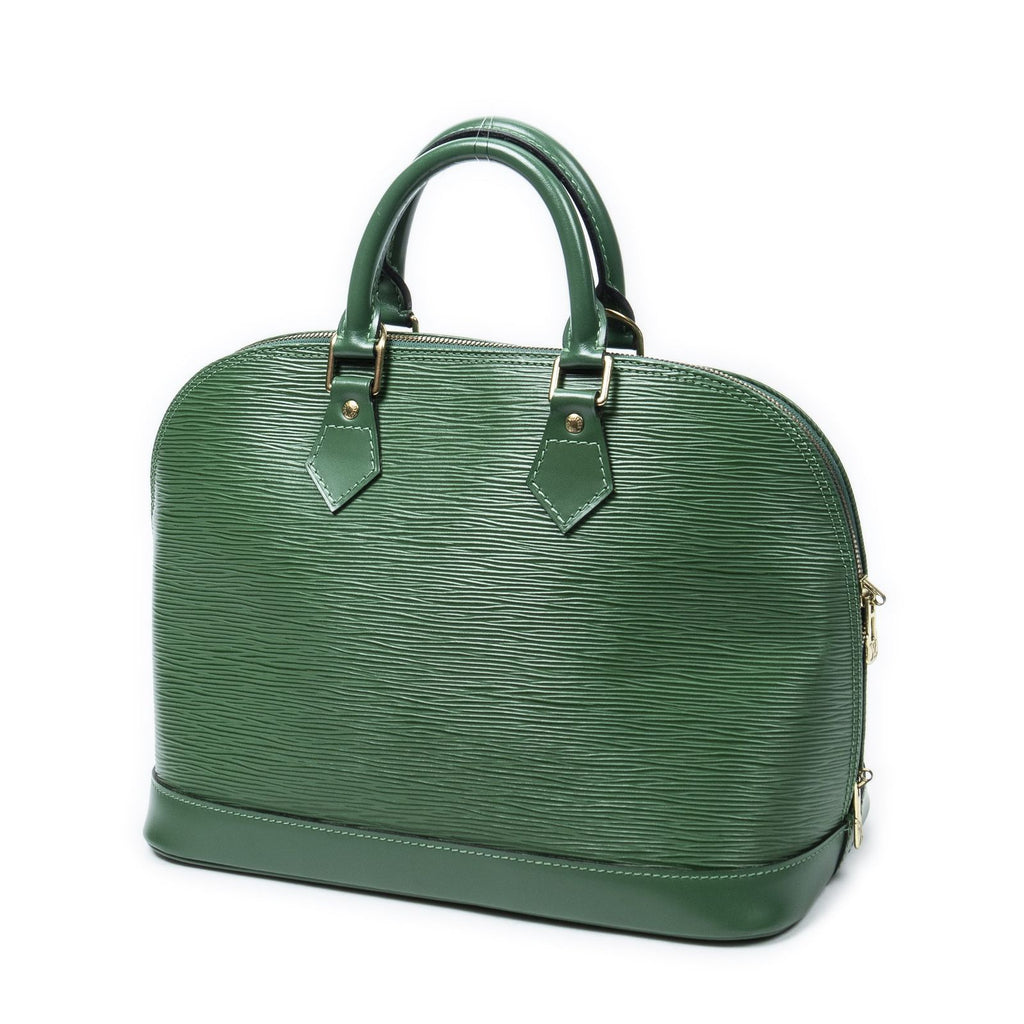 Louis Vuitton Alma Green Epi Handbag — view 2