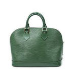 Louis Vuitton Alma Green Epi Handbag — view 5