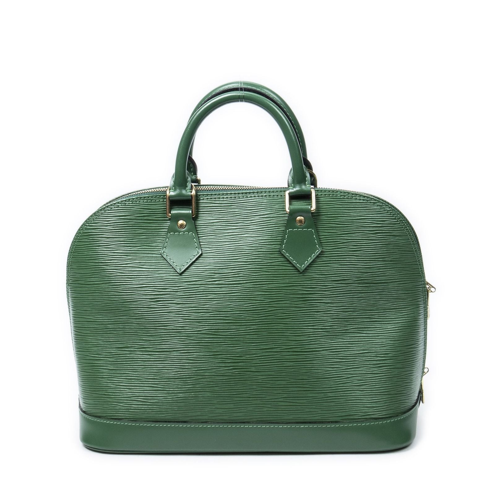 Louis Vuitton Alma Green Epi Handbag — view 5