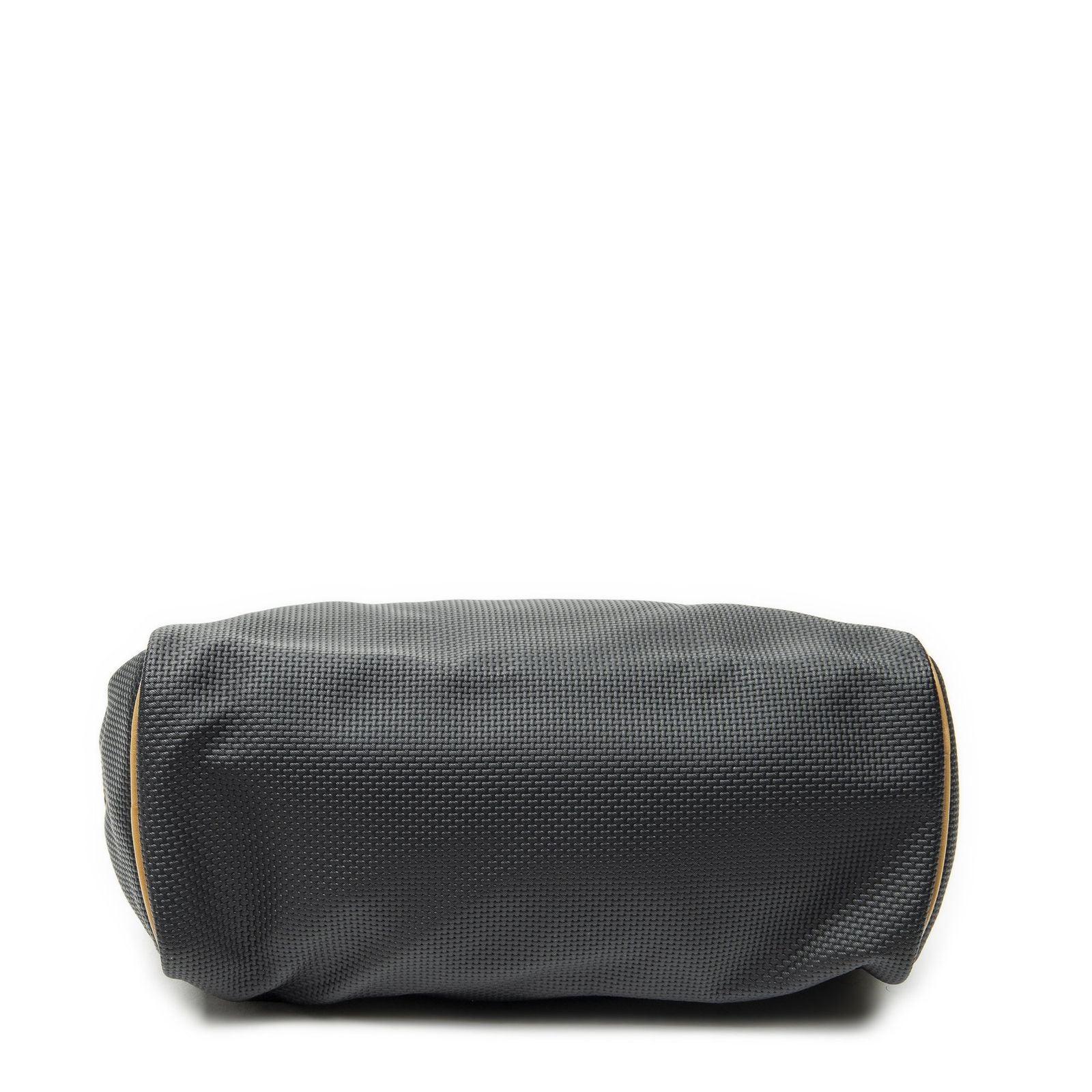 Saint Laurent Vintage Side Bostonblack Tan Canvas Handbag — view 6