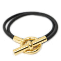 Hermes Glenan Double Tour Black Leather