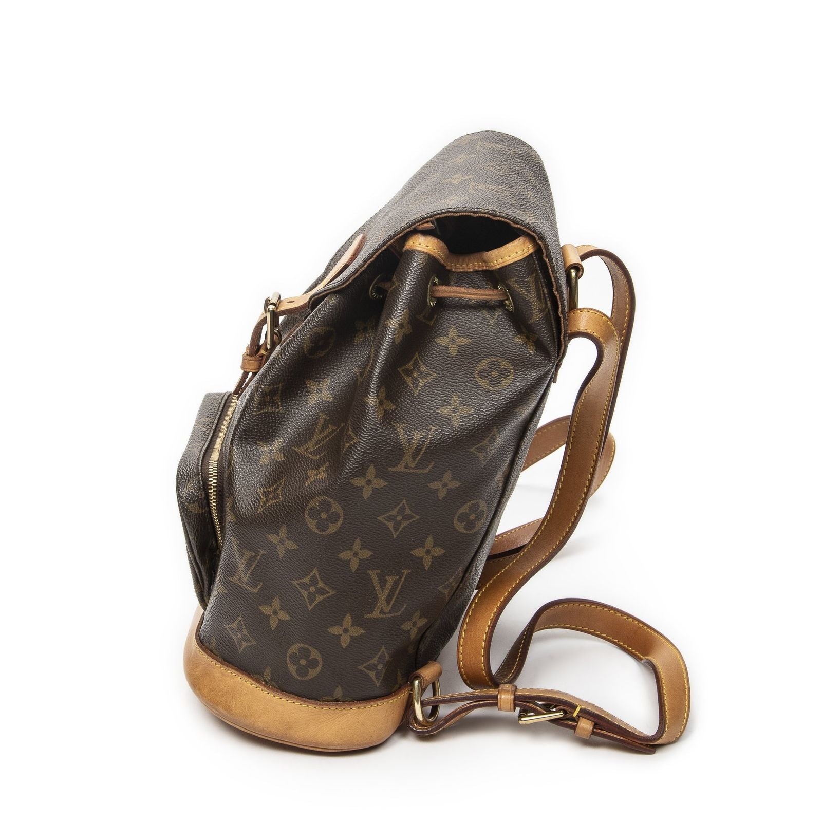 Louis Vuitton Montsouris Brown Monogram Canvas — view 3