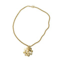 Chanel CC Twisted Flower Necklace